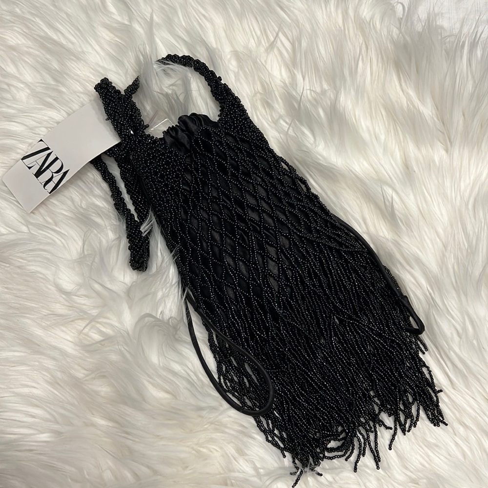 New Zara beaded shoulder bag